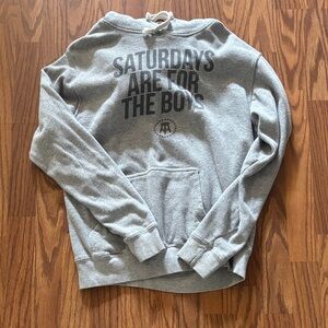 Saturdays Are For The Boys Gray Men's Hoodie